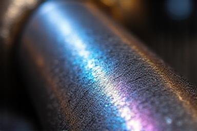Close-up of precise titanium exhaust welds